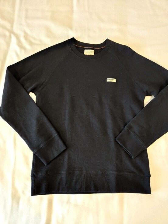 Nudie Jeans Other - Nudie Jeans Co Samuel Logo Sweatshirt Organic Cotton Size Medium Black Crewneck